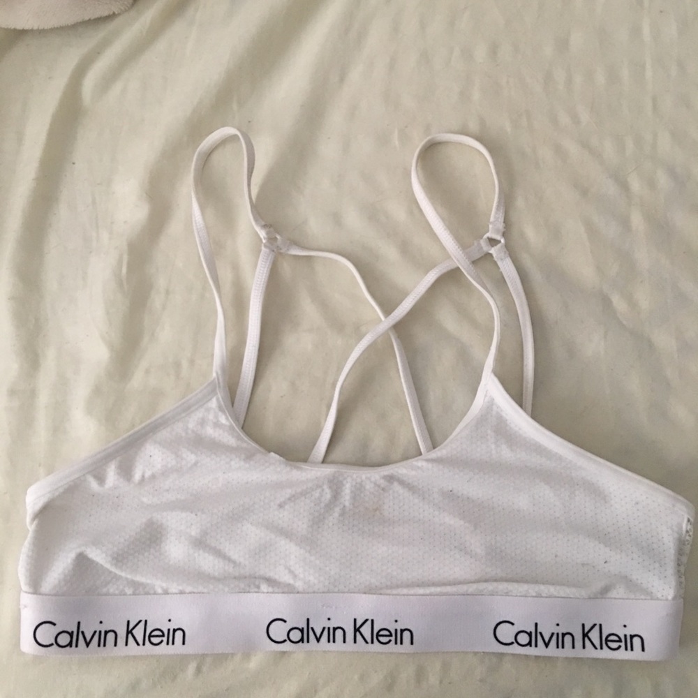 Calvin Klein semi sheer bra